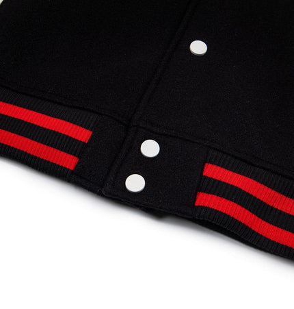 TALKLESSFASHION EON 26 Spring New Spot American Retro National Tide "Horse to Success" Baseball Uniform Patchwork Jacket Jacket