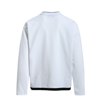 TALKLESSFASHION EON 26 Spring New spot American retro simple versatile loose long sleeve T-shirt for men