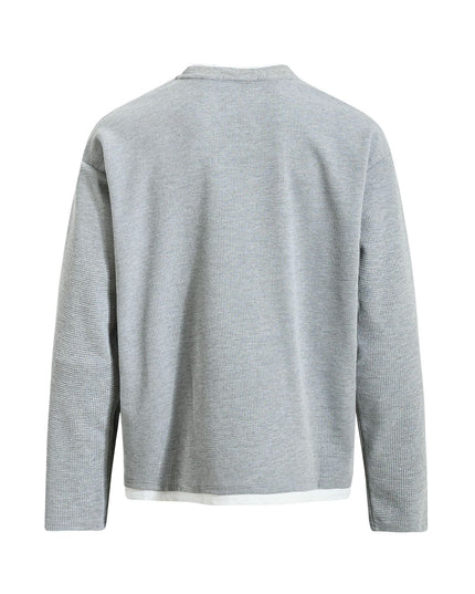 TALKLESSFASHION EON 26 Spring New spot American retro simple versatile loose long sleeve T-shirt for men