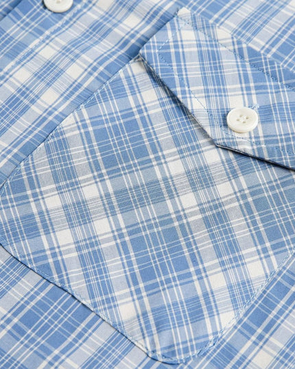 TALKLESSFASHION EON 26 spring new spot American street trend distressed plaid double pocket long sleeve shirt for men