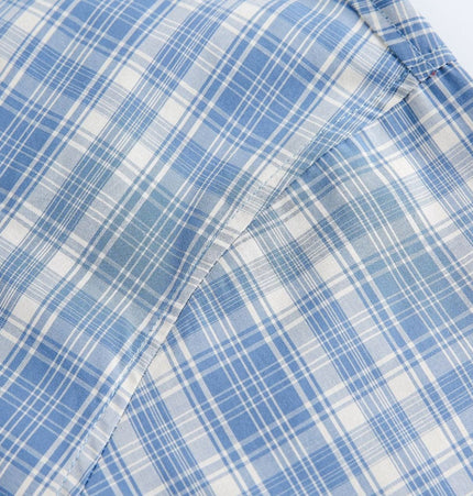 TALKLESSFASHION EON 26 spring new spot American street trend distressed plaid double pocket long sleeve shirt for men