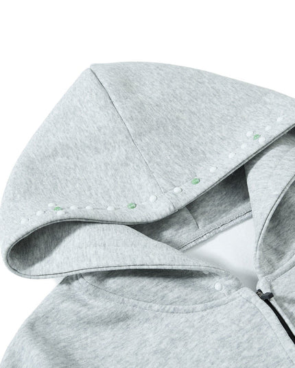 TALKLESSFASHION EON 26 spring new spot American street trend simple and versatile loose hooded sweatshirt jacket for men