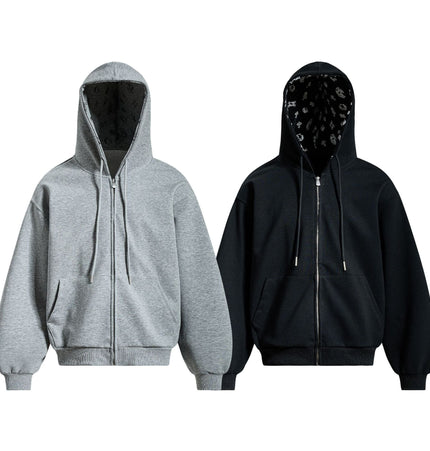 TALKLESSFASHION EON 26 spring new spot American street trend simple and versatile loose hooded sweatshirt jacket for men