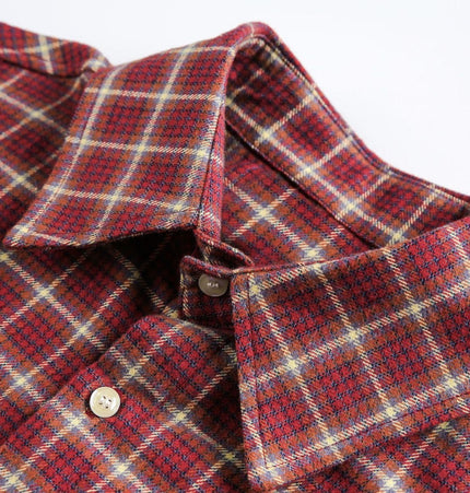 TALKLESSFASHION EON 26 spring new spot American street trend vintage plaid long sleeve shirt men