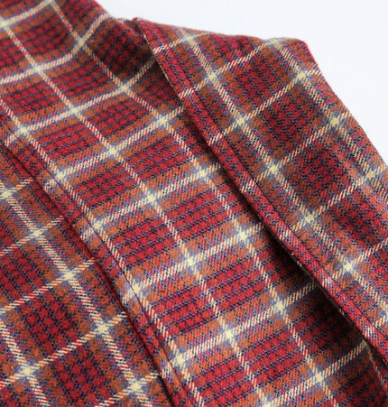 TALKLESSFASHION EON 26 spring new spot American street trend vintage plaid long sleeve shirt men