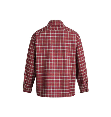 TALKLESSFASHION EON 26 spring new spot American street trend vintage plaid long sleeve shirt men