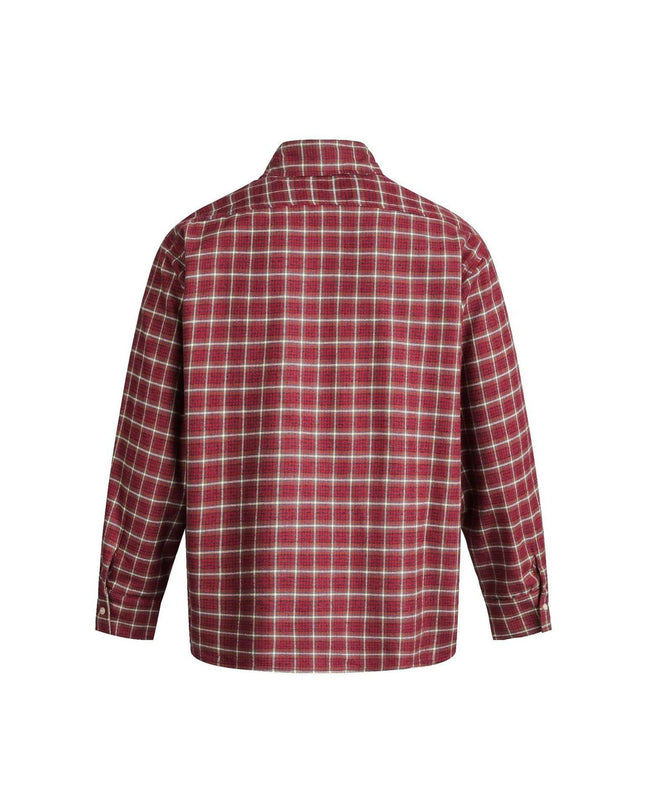 TALKLESSFASHION EON 26 spring new spot American street trend vintage plaid long sleeve shirt men