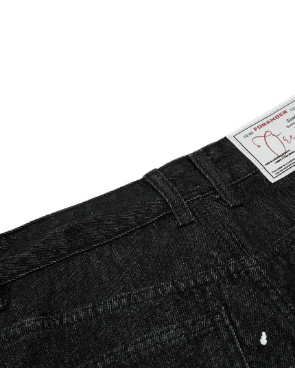 TALKLESSFASHION EON 26 spring new spot American street trendy high street individual design scimitar denim trousers