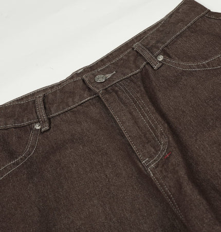 TALKLESSFASHION EON 26 spring new spot American street trendy high street individual design small scimitar denim trousers men