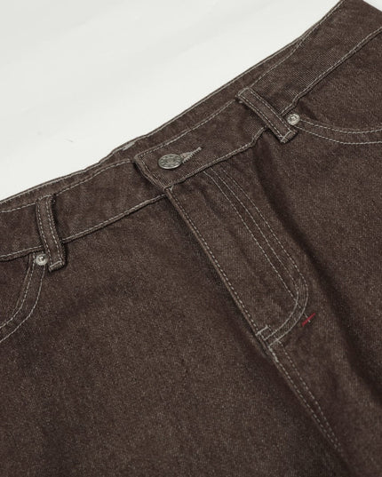 TALKLESSFASHION EON 26 spring new spot American street trendy high street individual design small scimitar denim trousers men