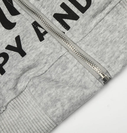 TALKLESSFASHION EON 26 spring new spot American street trendy high street individual pattern design hooded sweatshirt cardigan men