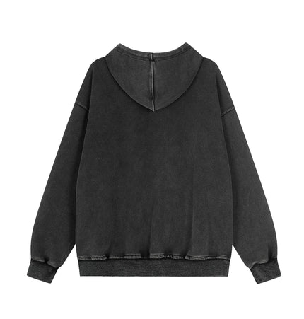 TALKLESSFASHION EON 26 spring new spot American street trendy high street individual pattern design hooded sweatshirt cardigan men
