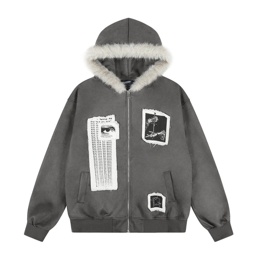 THETLSTUDIO EON 26 spring new spot American street trendy high street individual pattern hooded jacket jacket men