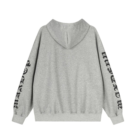 TALKLESSFASHION EON 26 spring new spot American street trendy high street individual pattern hooded sweatshirt jacket for men