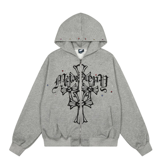 Pattern Hooded Jacket