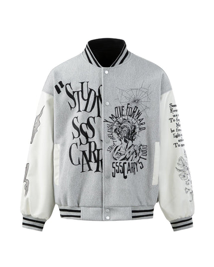 TALKLESSFASHION EON 26 spring new spot American street trendy high street individual pattern loose jacket jacket
