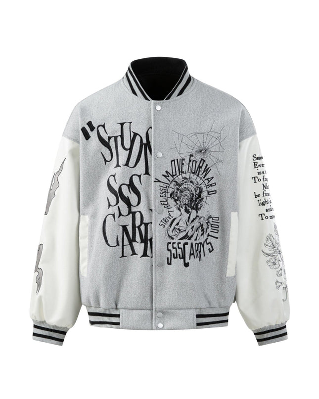 TALKLESSFASHION EON 26 spring new spot American street trendy high street individual pattern loose jacket jacket