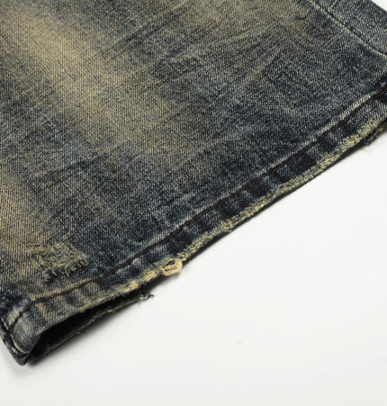 TALKLESSFASHION EON 26 spring New spot American street trendy high street individual wash design denim trousers men