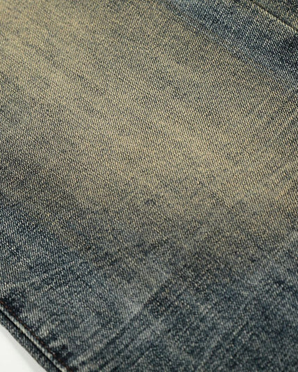 TALKLESSFASHION EON 26 spring New spot American street trendy high street individual wash design denim trousers men