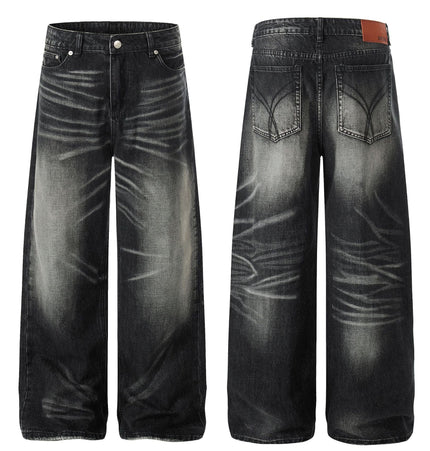 TALKLESSFASHION EON 26 spring New spot American street trendy high street individual wash design denim trousers men