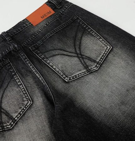 TALKLESSFASHION EON 26 spring New spot American street trendy high street individual wash design denim trousers men