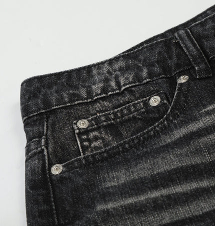 TALKLESSFASHION EON 26 spring New spot American street trendy high street individual wash design denim trousers men