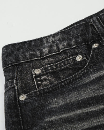 TALKLESSFASHION EON 26 spring New spot American street trendy high street individual wash design denim trousers men