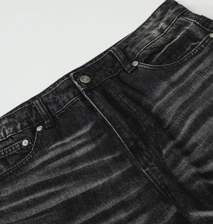 TALKLESSFASHION EON 26 spring New spot American street trendy high street individual wash design denim trousers men