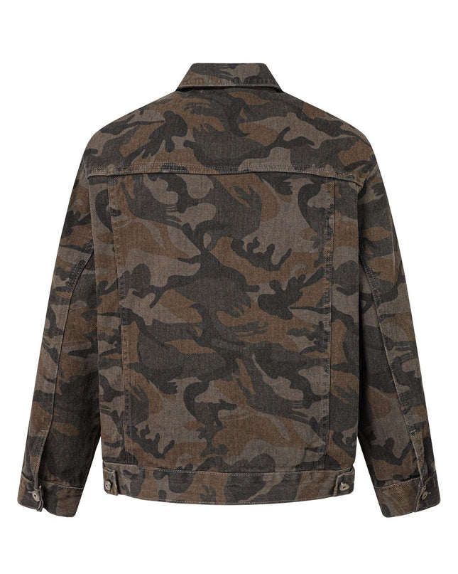 TALKLESSFASHION EON 26 spring New spot American street trendy high street individuality camouflage design loose jacket jacket for women