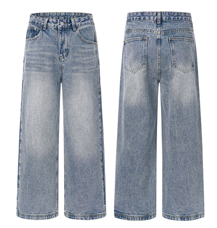 TALKLESSFASHION EON 26 spring New spot American street trendy high street individuality design washed denim trousers men