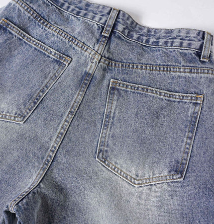 TALKLESSFASHION EON 26 spring New spot American street trendy high street individuality design washed denim trousers men