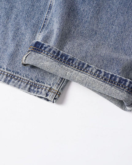 TALKLESSFASHION EON 26 spring New spot American street trendy high street individuality design washed denim trousers men