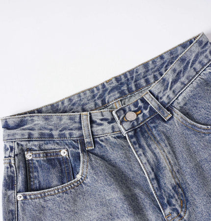 TALKLESSFASHION EON 26 spring New spot American street trendy high street individuality design washed denim trousers men