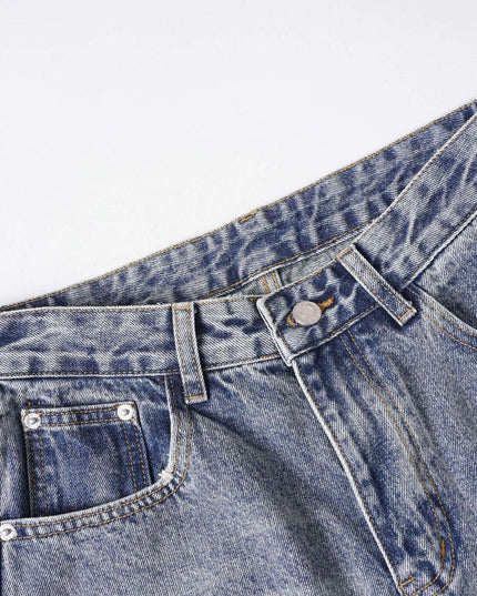 TALKLESSFASHION EON 26 spring New spot American street trendy high street individuality design washed denim trousers men