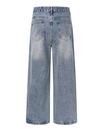 TALKLESSFASHION EON 26 spring New spot American street trendy high street individuality design washed denim trousers men