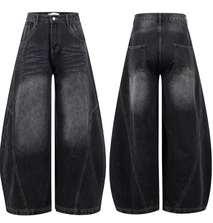 TALKLESSFASHION EON 26 spring New spot American street trendy high street individuality design washed denim trousers men