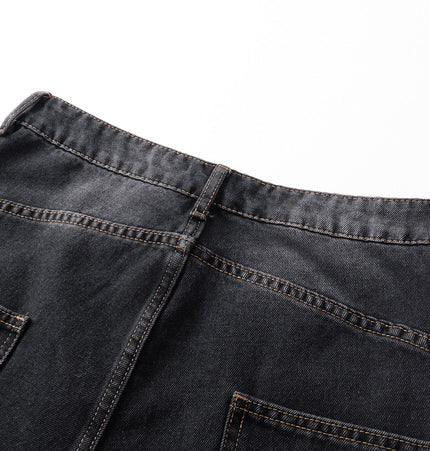 TALKLESSFASHION EON 26 spring New spot American street trendy high street individuality design washed denim trousers men