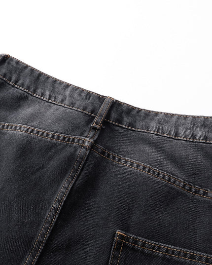TALKLESSFASHION EON 26 spring New spot American street trendy high street individuality design washed denim trousers men