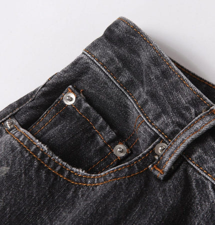 TALKLESSFASHION EON 26 spring New spot American street trendy high street individuality design washed scimitar denim trousers men