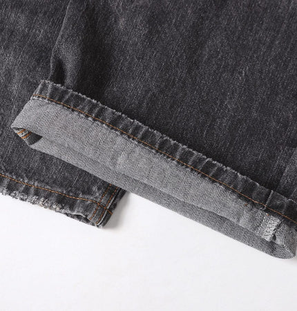 TALKLESSFASHION EON 26 spring New spot American street trendy high street individuality design washed scimitar denim trousers men