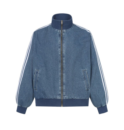 TALKLESSFASHION EON 26 spring New spot American street trendy high street personality contrast strip loose jacket jacket for women
