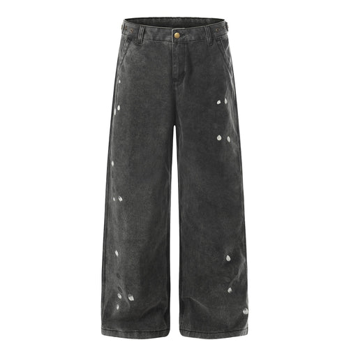 THETLSTUDIO EON 26 spring new spot American street trendy high street personality splash ink design casual trousers men