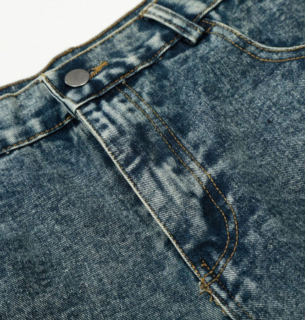 TALKLESSFASHION EON 26 spring new spot American street trendy high street personalized hot diamond design denim trousers men