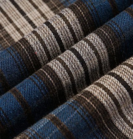 TALKLESSFASHION EON 26 spring new spot American street trendy plaid basic long sleeve shirt for men