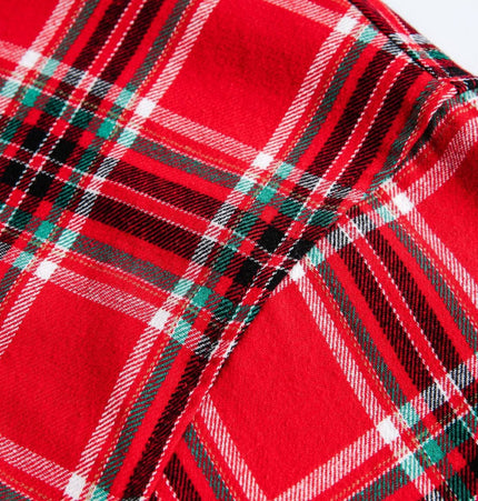 TALKLESSFASHION EON 26 Spring New spot American street trendy plaid embroidery long sleeve shirt for men