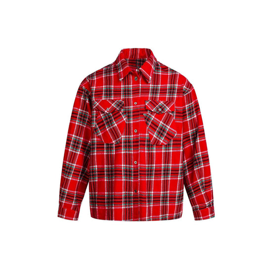 Plaid Embroidery Shirt