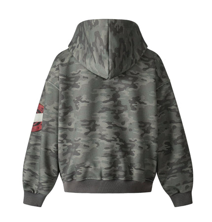 TALKLESSFASHION EON 26 spring new spot American style street trendy high street personality pattern camouflage hooded sweatshirt jacket men