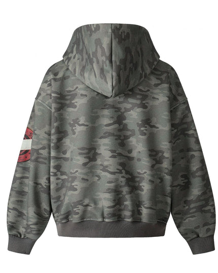 TALKLESSFASHION EON 26 spring new spot American style street trendy high street personality pattern camouflage hooded sweatshirt jacket men