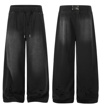 TALKLESSFASHION EON 26 spring new spot American style street trendy high street personality ripped casual trousers men