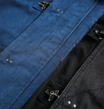 TALKLESSFASHION EON 26 spring new spot American vintage machine buckle heavy cotton canvas jacket jacket for men